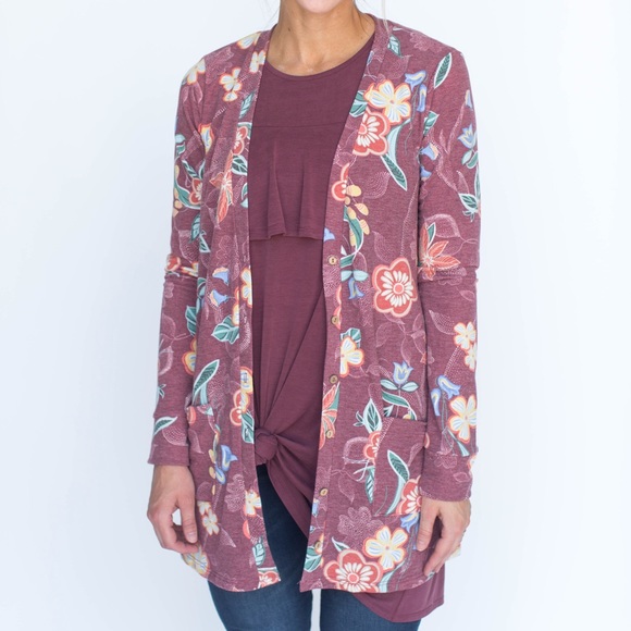 Agnes & Dora Sweaters - Essential Cardigan Floral